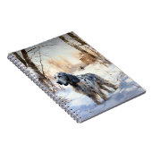 Carnet English Setter Qu'il neige Noël (Côté Droit)