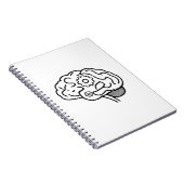 Carnet Engrenages cérébraux Ligne Art Entrepreneur Esprit (Côté Droit)