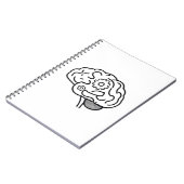 Carnet Engrenages cérébraux Ligne Art Entrepreneur Mental (Côté gauche)