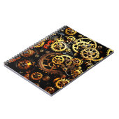 Carnet Engrenages mécaniques Steampunk 1004 (Côté gauche)
