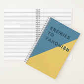 Carnet Ennemis pour Vanquish Funny Blue & Yellow Modern (À l'intérieur)