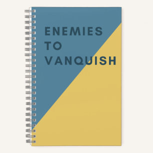 Carnet Ennemis pour Vanquish Funny Blue & Yellow Modern