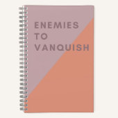 Carnet Ennemis pour Vanquish Funny Rose & Coral Moderne (Recto)