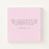 Carnet Enraciné dans le Christ Rose Pâle Notes de Sermon (Dos)