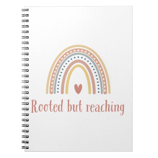 Carnet Enraciné, mais atteignant - Conception de croissan (Devant)