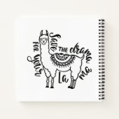 Carnet Enregistrer Le Drame Pour Votre Llama (Dos)