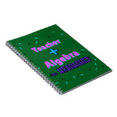Carnet Enseignant + algèbre ×Headaches Math Algebra Ensei (Côté Droit)