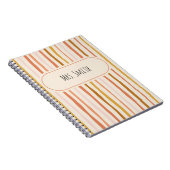 carnet enseignant, cadeau enseignant personnalisé, (Côté Droit)