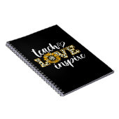 Carnet Enseignant Cadeau Enseigner Amour Inspirer Leopard (Côté Droit)
