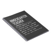 Carnet Enseignant de jardin d'enfants (Côté Droit)
