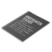 Carnet Enseignant de jardin d'enfants (Côté gauche)