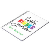 Carnet Enseignant de jardin d'enfants Bonjour maternelle (Côté gauche)