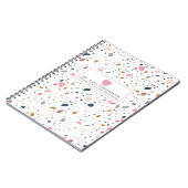 Carnet Enseignant de la pomme rose Motif Terrazzo (Côté gauche)