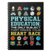 Carnet Enseignant de l'éducation physique Race cardiaque (Devant)