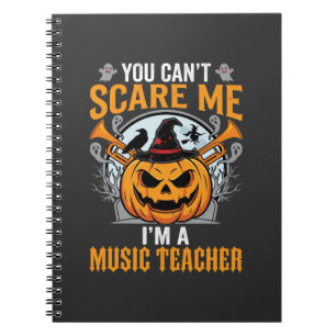Carnet Enseignant de musique Halloween Citrouille Effraya