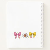 Carnet Enseignant École Cute Bow Pencil Nom du sourire (Dos)