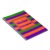 Carnet Enseignant/élève rayé coloré (Côté Droit)