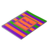 Carnet Enseignant/élève rayé coloré (Côté gauche)