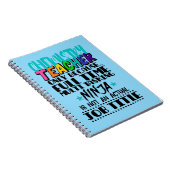 Carnet Enseignant en chimie seulement parce qu'à temps pl (Côté Droit)