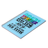 Carnet Enseignant en chimie seulement parce qu'à temps pl (Côté gauche)