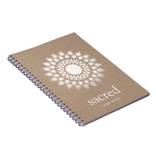 Carnet Enseignant en Yoga et méditation Lotus Mandala (Côté Droit)