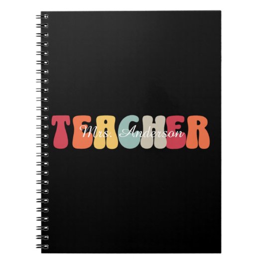 Carnet Enseignant-Enseignement-Rétro-Amusant (Devant)