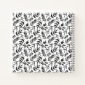 Carnet Enseignant Floral Blanc Noir (Dos)