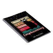 Carnet Enseignant Funny Sunset Grid Amoureux des chats (Côté Droit)