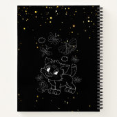 Carnet Enseignant Funny Sunset Grid Amoureux des chats (Dos)