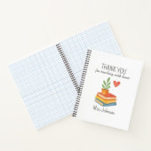 Carnet Enseignant Merci - Cadeau d'appréciation du coeur (Intérieur)