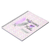 Carnet Enseignant mon motif de flèche de rose de tribu (Côté gauche)