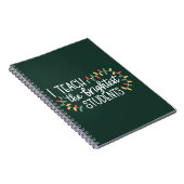 Carnet Enseignant Noël J'Enseigne Les Étudiants Les Plus (Côté Droit)