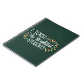 Carnet Enseignant Noël J'Enseigne Les Étudiants Les Plus (Côté gauche)