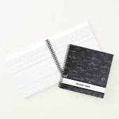 Carnet Enseignant noir blanc math retour à l'école (Intérieur)