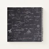 Carnet Enseignant noir blanc math retour à l'école (Dos)