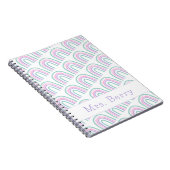 Carnet Enseignant personnalisé Rainbow moderne (Côté Droit)