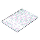 Carnet Enseignant personnalisé Rainbow moderne (Côté gauche)