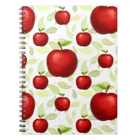Carnet Enseignant Pommes Arbre Motif Enseignant d'art pré (Devant)