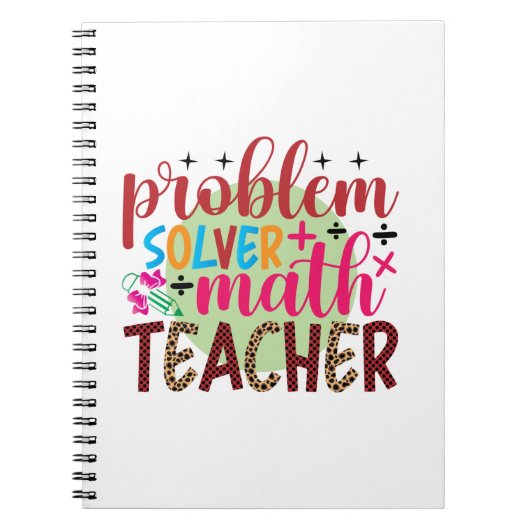 Carnet Enseignant Problème d'art Solveur Math Enseignant (Devant)
