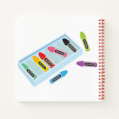 Carnet Enseignant Retour à l'école Couleur mignonne Crayo (Dos)