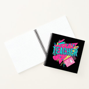 Carnet Enseignant Rétro Années 90 Coloré Enseignant Retou