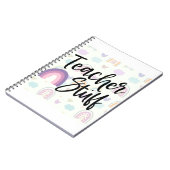 Carnet Enseignant Stuff Boho Rainbow (Côté gauche)