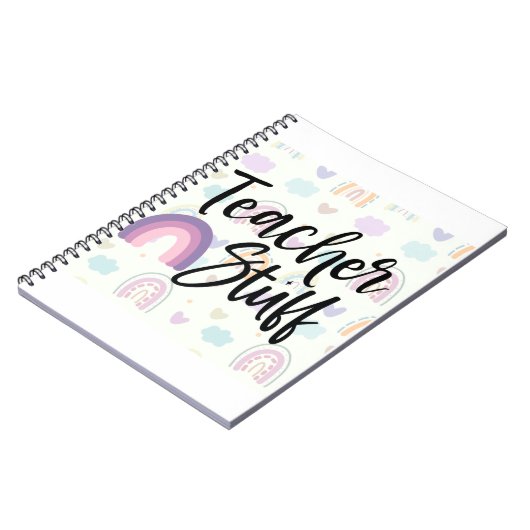 Carnet Enseignant Stuff Boho Rainbow (Côté gauche)