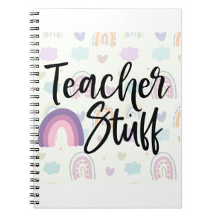 Carnet Enseignant Stuff Boho Rainbow