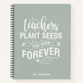 Carnet Enseignants Graines Plantes Qui Croissent Pour Tou (Devant)