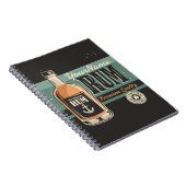 Carnet Enseigne Rétro Bouteille de Rhum pour Marin Person (Côté Droit)