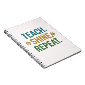 Carnet Enseigner Briller Répéter Citation de motivation p (Côté Droit)