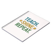 Carnet Enseigner Briller Répéter Citation de motivation p (Côté gauche)