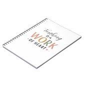 Carnet Enseigner est une œuvre du cœur (Côté gauche)