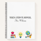 Carnet Enseigner Inspirer Répéter, Appréciation de l'ense (Devant)